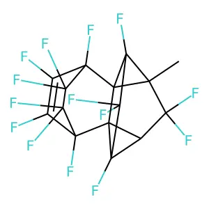 1,2,2,3,4,5,6,7,8,8,9,9,10,10-Tetradecafluoro-1a,2,2a,3,4,7-hexahydro-1a-methyl-4,7-ethano-1,3-methano-1H-dicycloprop[c,i]indene structure