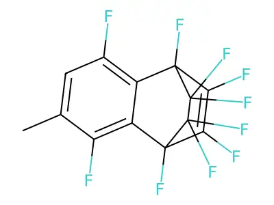 1,4-Ethanonaphthalene, 1,2,3,4,5,8,9,9,10,10-decafluoro-1,4-dihydro-6-methyl- structure