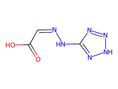 2-(2H-tetrazol-5-ylhydrazinylidene)acetic acid structure