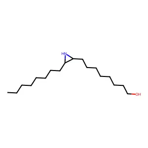 8-(3-Octylaziridin-2-yl)octan-1-ol structure