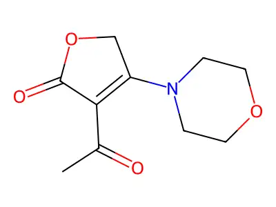 3-Acetyl-4-(4-morpholinyl)-2(5H)-furanone structure