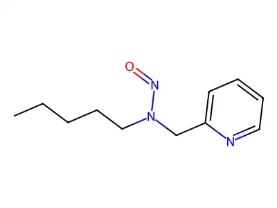 N'-Nitrosopentyl-(2-picolyl)amine structure