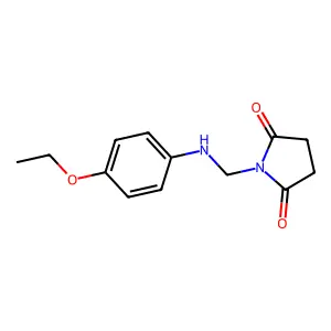 Succinimide, N-(p-phenetidinomethyl)- structure