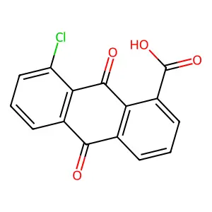 8-Chloro-9,10-dioxo-9,10-dihydroanthracene-1-carboxylic acid structure