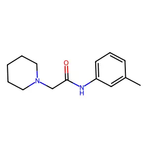 N-(3-Methylphenyl)-1-piperidineacetamide structure