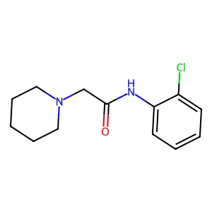 N(O-Clph)-3-N'-piperidinoacetamide structure