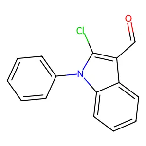 2-chloro-1-phenyl-1H-indole-3-carbaldehyde structure