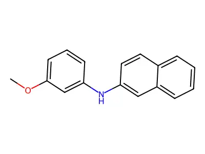 N-(3-methoxyphenyl)naphthalen-2-amine structure