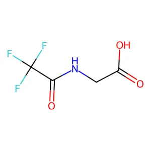 N-(trifluoroacetyl)aminoacetic acid structure