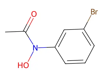 Acetamide, N-(3-bromophenyl)-N-hydroxy- structure