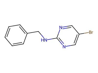 2-Benzylamino-5-bromopyrimidine structure