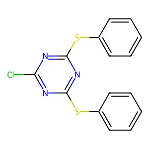 1,3,5-Triazine, 2-chloro-4,6-bis(phenylthio)- structure