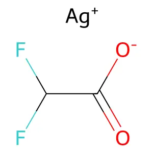 2,2-二氟乙酸银(I)盐 structure