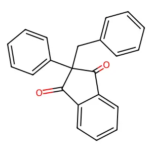 2-Benzyl-2-phenyl-1h-indene-1,3(2h)-dione structure