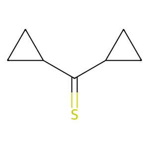 Dicyclopropylmethanethione structure