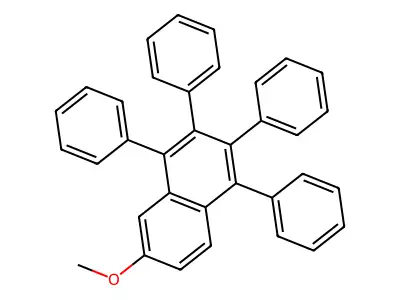 6-Methoxy-1,2,3,4-tetraphenylnaphthalene structure