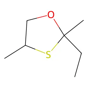 2-Ethyl-2,4-dimethyl-1,3-oxathiolane structure