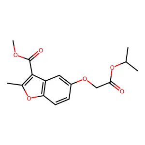 Methyl 5-(2-isopropoxy-2-oxoethoxy)-2-methylbenzofuran-3-carboxylate structure