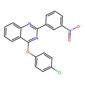 4-(4-Chlorophenoxy)-2-(3-nitrophenyl)quinazoline structure