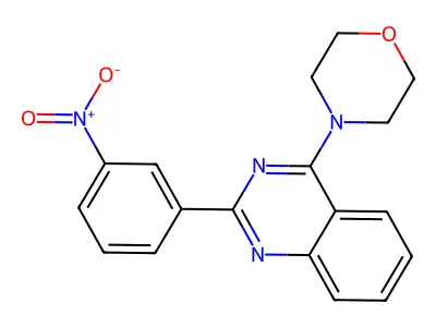 4-[2-(3-Nitrophenyl)quinazolin-4-yl]morpholine structure