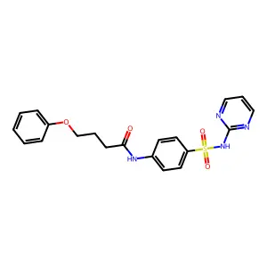 4-phenoxy-N-[4-(pyrimidin-2-ylsulfamoyl)phenyl]butanamide structure