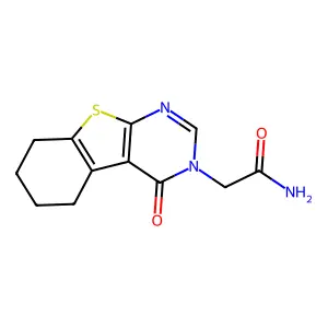 2-(4-oxo-5,6,7,8-tetrahydro[1]benzothieno[2,3-d]pyrimidin-3(4H)-yl)acetamide structure