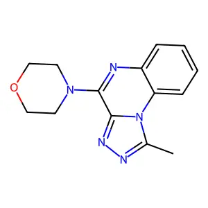 4-(1-Methyl-[1,2,4]triazolo[4,3-a]quinoxalin-4-yl)morpholine structure