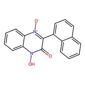 1-Hydroxy-3-naphthalen-1-yl-4-oxidoquinoxalin-4-ium-2-one structure