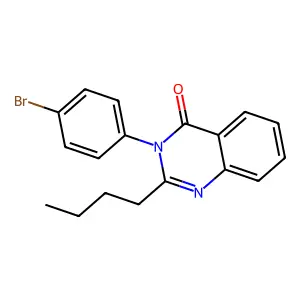 3-(4-Bromophenyl)-2-butylquinazolin-4-one structure