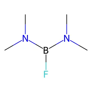 Boranediamine, 1-fluoro-N,N,N',N'-tetramethyl- structure