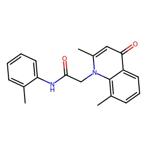 2-(2,8-dimethyl-4-oxoquinolin-1(4H)-yl)-N-(o-tolyl)acetamide structure