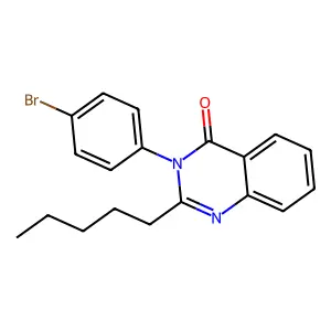 3-(4-Bromophenyl)-2-pentylquinazolin-4-one structure