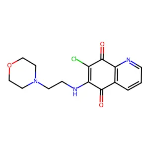 7-Chloro-6-(2-morpholin-4-ylethylamino)quinoline-5,8-dione structure