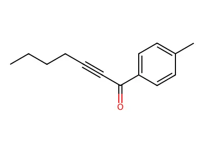 2-Heptyn-1-one, 1-(4-methylphenyl)- structure