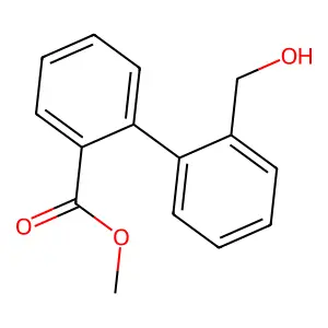 Methyl 2-[2-(hydroxymethyl)phenyl]benzoate structure