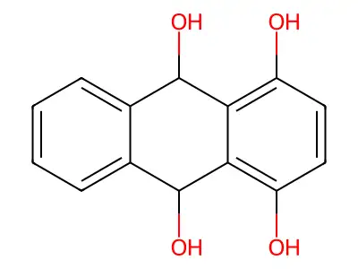 9,10-Dihydroanthracene-1,4,9,10-tetrol structure