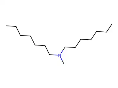 Diheptylmethylamine structure