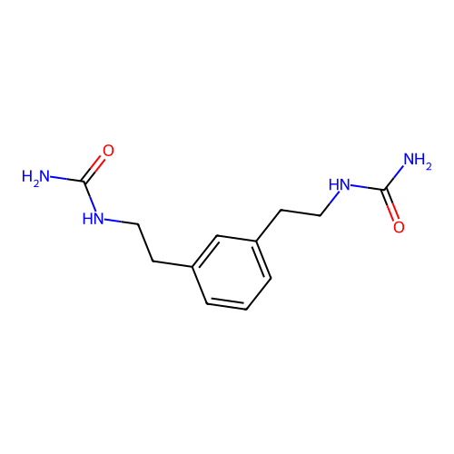 [2-[3-(2-Ureido-ethyl)-phenyl]-ethyl]-urea structure