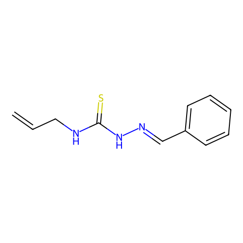 1-(Benzylideneamino)-3-prop-2-enylthiourea structure