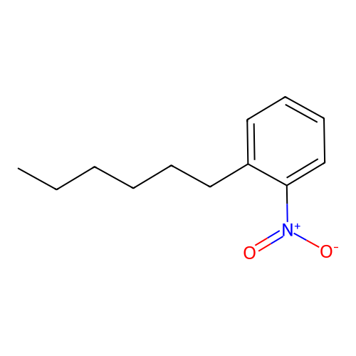 1-Nitro-2-n-hexylbenzene structure