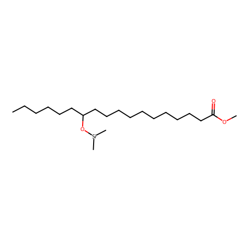 Methyl 12-(dimethylsiloxy)octadecanoate structure