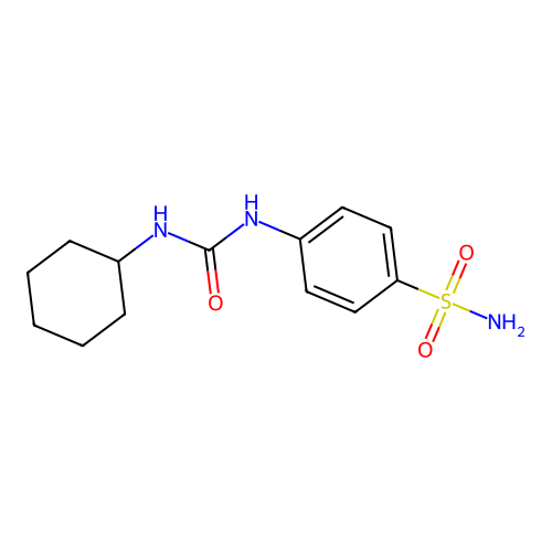 4-{[(Cyclohexylamino)carbonyl]amino}benzenesulfonamide structure