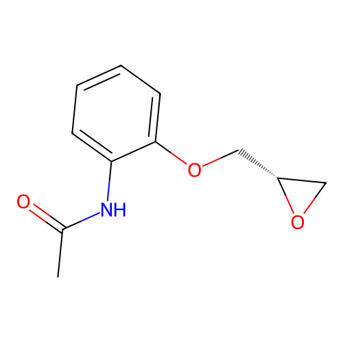 N-{2-[(2S)-Oxiran-2-ylmethoxy]phenyl}acetamide structure