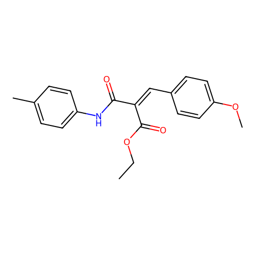 ethyl (2Z)-3-(4-methoxyphenyl)-2-[(4-methylphenyl)carbamoyl]prop-2-enoate structure