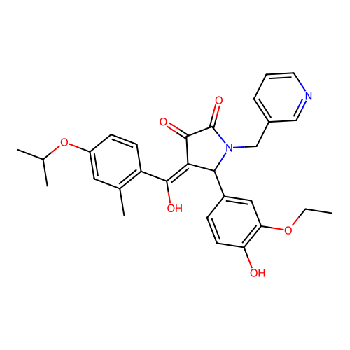 5-(3-Ethoxy-4-hydroxyphenyl)-3-hydroxy-4-(4-isopropoxy-2-methylbenzoyl)-1-(pyridin-3-ylmethyl)-1H-pyrrol-2(5H)-one structure
