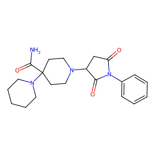 1'-(2,5-Dioxo-1-phenylpyrrolidin-3-YL)-[1,4'-bipiperidine]-4'-carboxamide structure