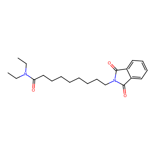 9-(1,3-dioxo-1,3-dihydro-2H-isoindol-2-yl)-N,N-diethylnonanamide structure
