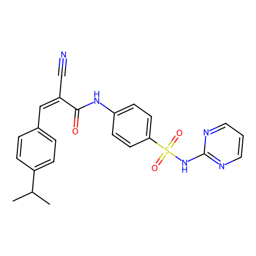 C23H21N5O3S structure