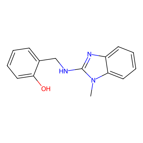 2-{[(1-methyl-1H-benzimidazol-2-yl)amino]methyl}phenol structure