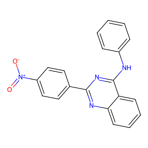 2-(4-nitrophenyl)-N-phenylquinazolin-4-amine structure